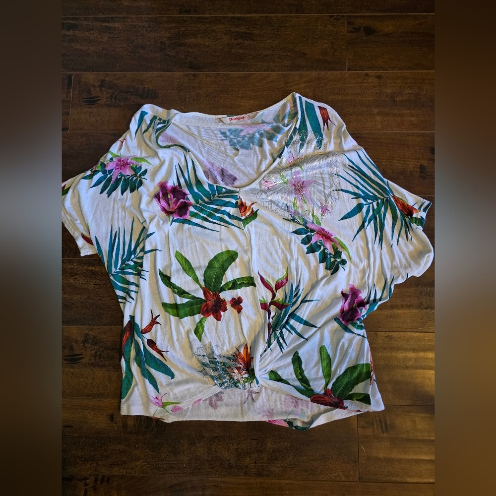BOGO Desigual Multicolor Floral Top